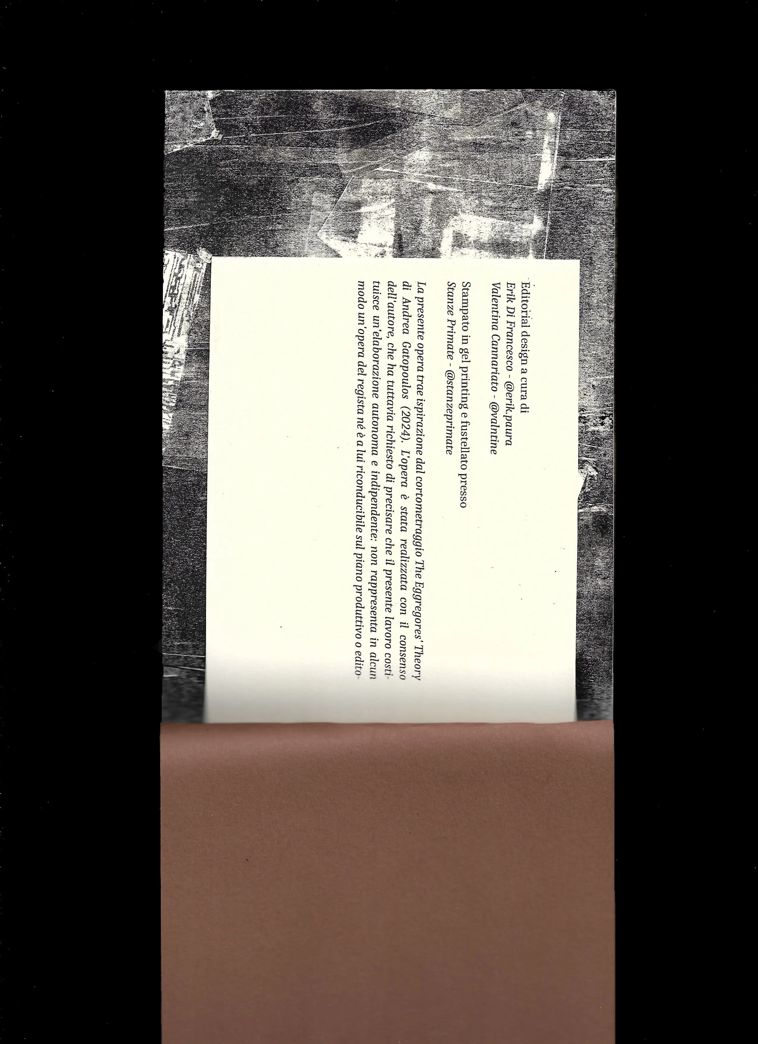 Eggregores' Theory zine editorial design