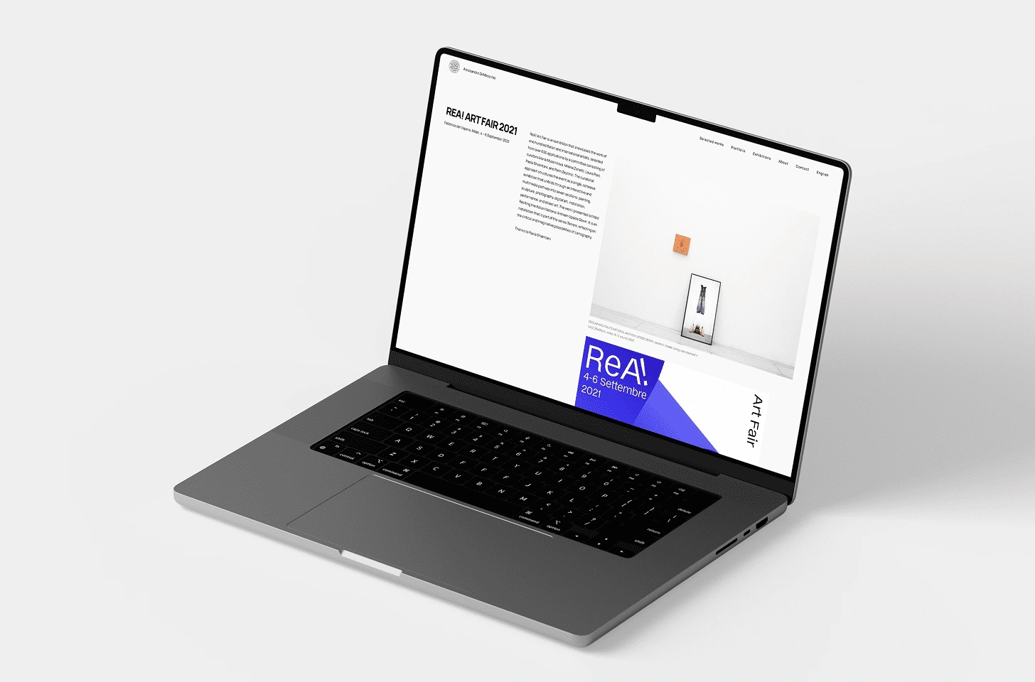 Web design and development for Alessandro Di Massimo